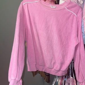 Vintage cute baby pink long sleeve top
